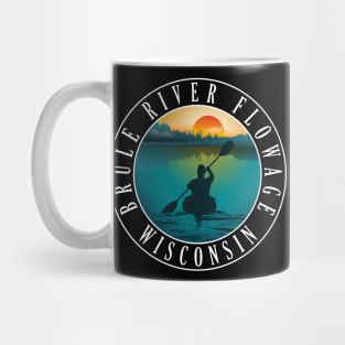 Brule River Flowage Wisconsin Kayaking Mug